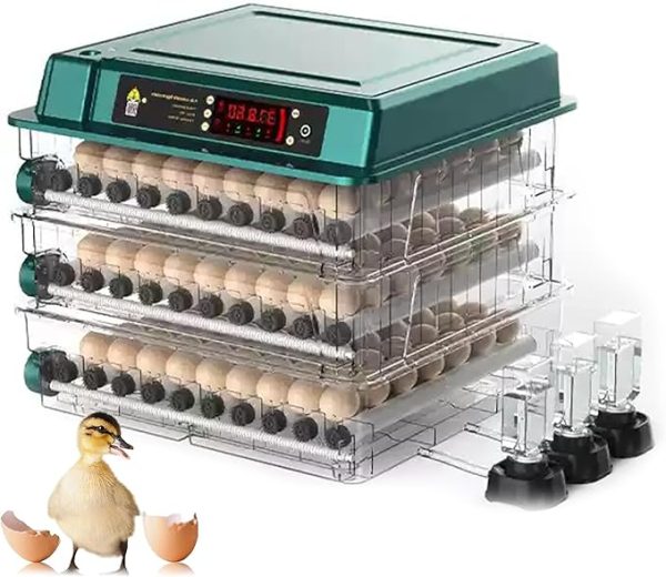 Commercial Egg Incubator for Hatching Chickens, Ducks, Quails & Turkeys - Auto Water Replenishment, Holds 6-392 Eggs, 360° Clear View Window, Ideal...