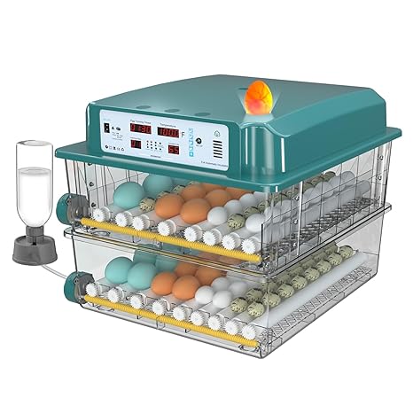 Incubators for Hatching 120 Eggs, Egg Incubator with Automatic Egg Turning and Humidity Monitor, Temperature Control, 5 Automatic Incubation Modes...
