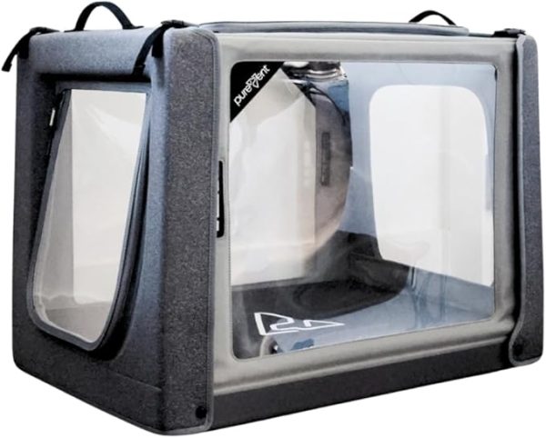 PureVent Pet Oxygen Chamber - Safe Veterinary-Grade Oxygen Therapy Cage for Dogs, Cats, Birds and Animals - Built-in Ventilation for Pets up to 30lbs PureVent Pet Oxygen Chamber - Safe Veterinary-Grade Oxygen Therapy Cage for Dogs, Cats, Birds and Animals - Built-in Ventilation for Pets up to 30lbs